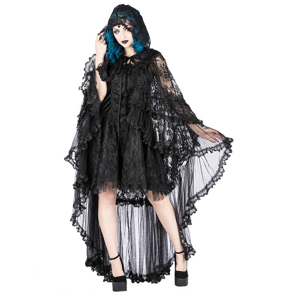 Sinister - 1035 Umhang/Mantel/Poncho - Schwarz